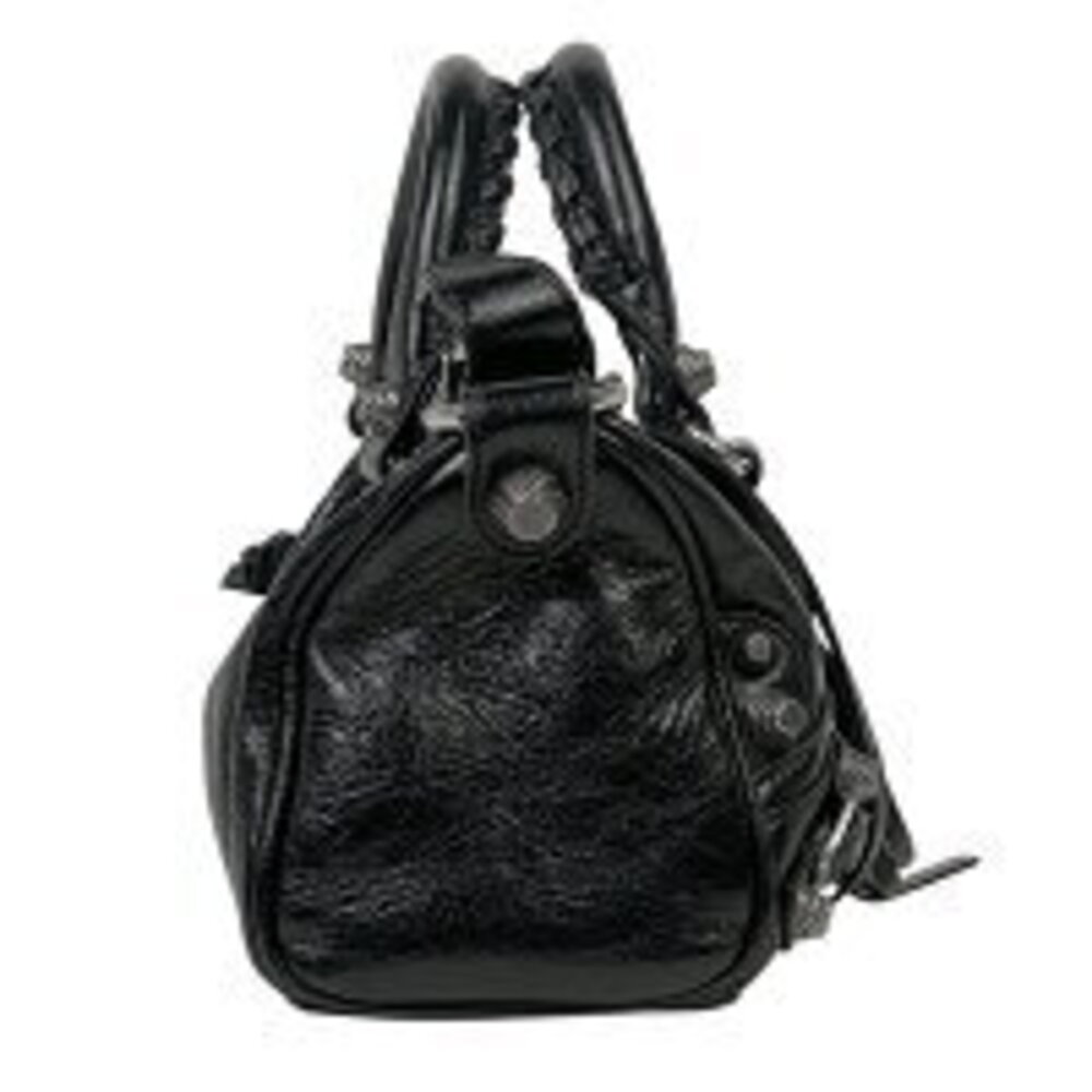 Balenciaga Le Cagoule shoulder bag handbag black leather - Picture 2 of 5